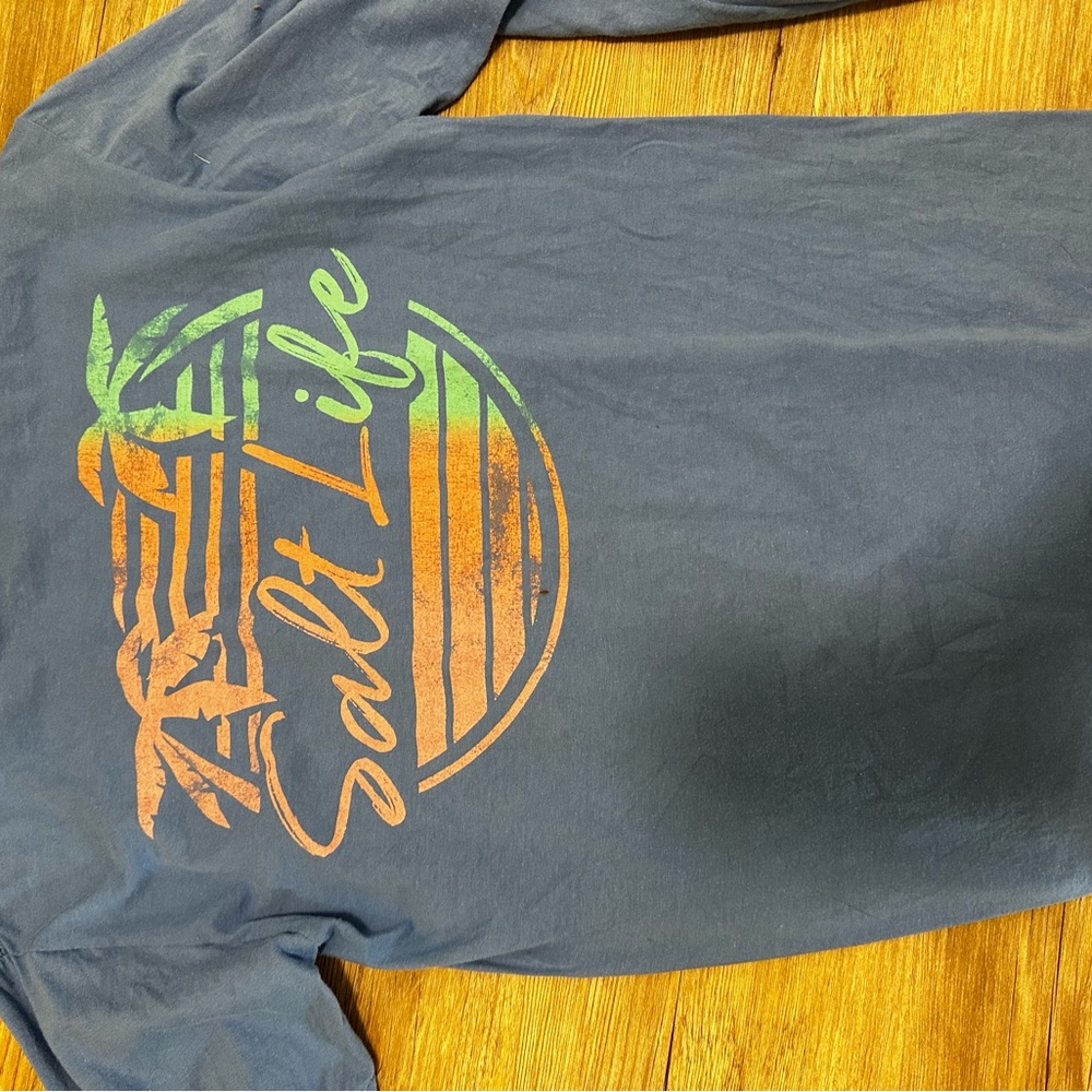 Blue salt life long sleeve size Small